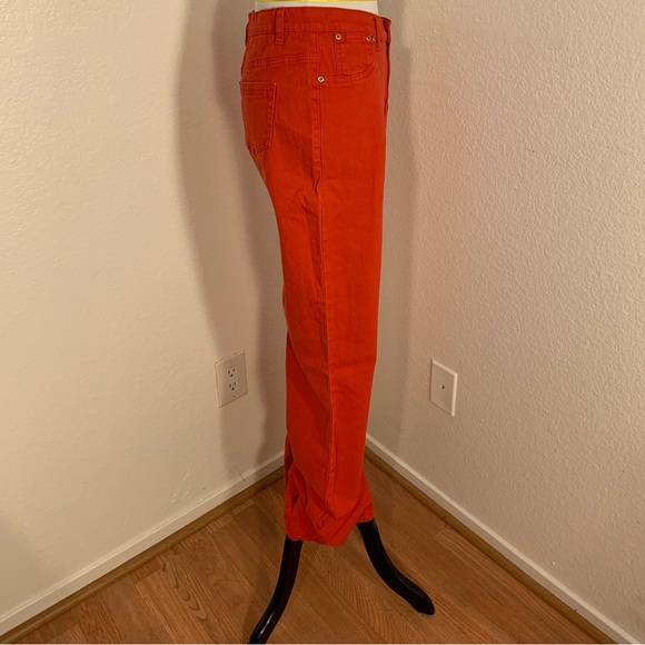 NWT Diane Gilman DG2 Red Flare Jeans - Size 8Tall - Picture 5 of 6